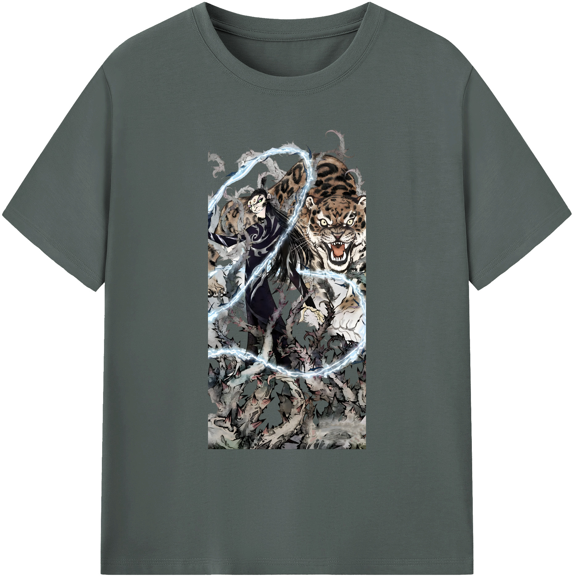 （画像用） Ne Zha 2 ナタ 魔童の大暴れ 綿100％ メンズ半袖Tシャツ｜肌触りやわらか＆通気性